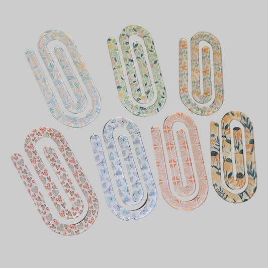 Jumbo Acrylic Paperclip Bookmark