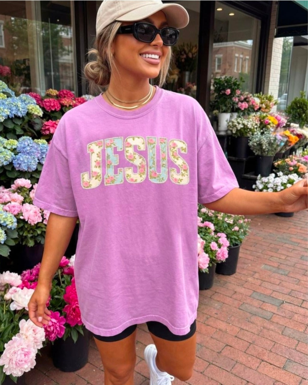 Jesus In Bloom Graphic Tee