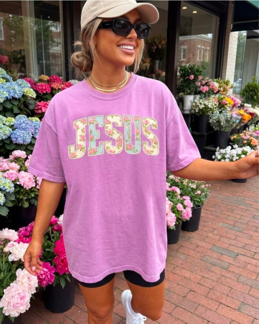 Jesus In Bloom Graphic Tee