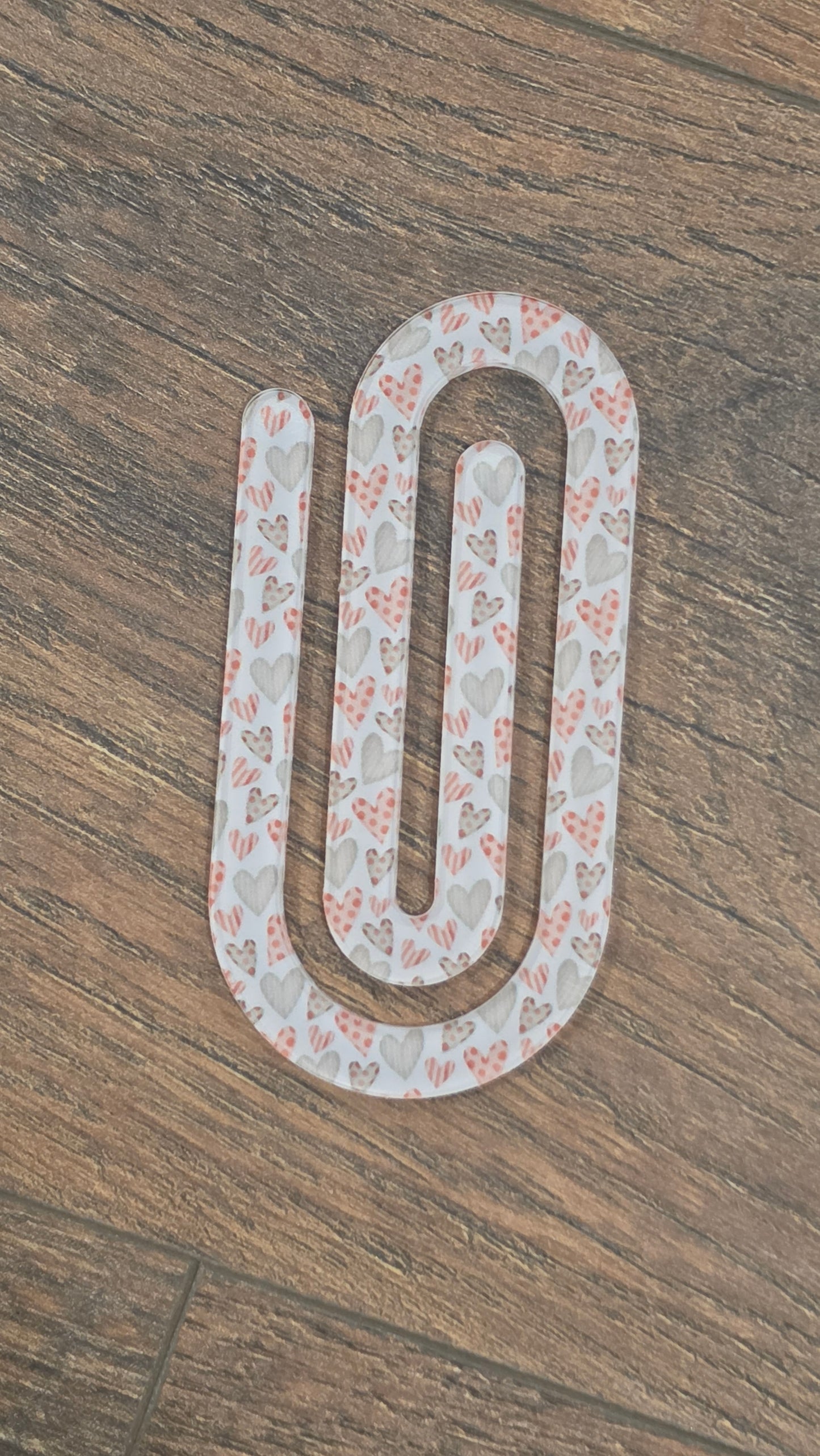Jumbo Acrylic Paperclip Bookmark