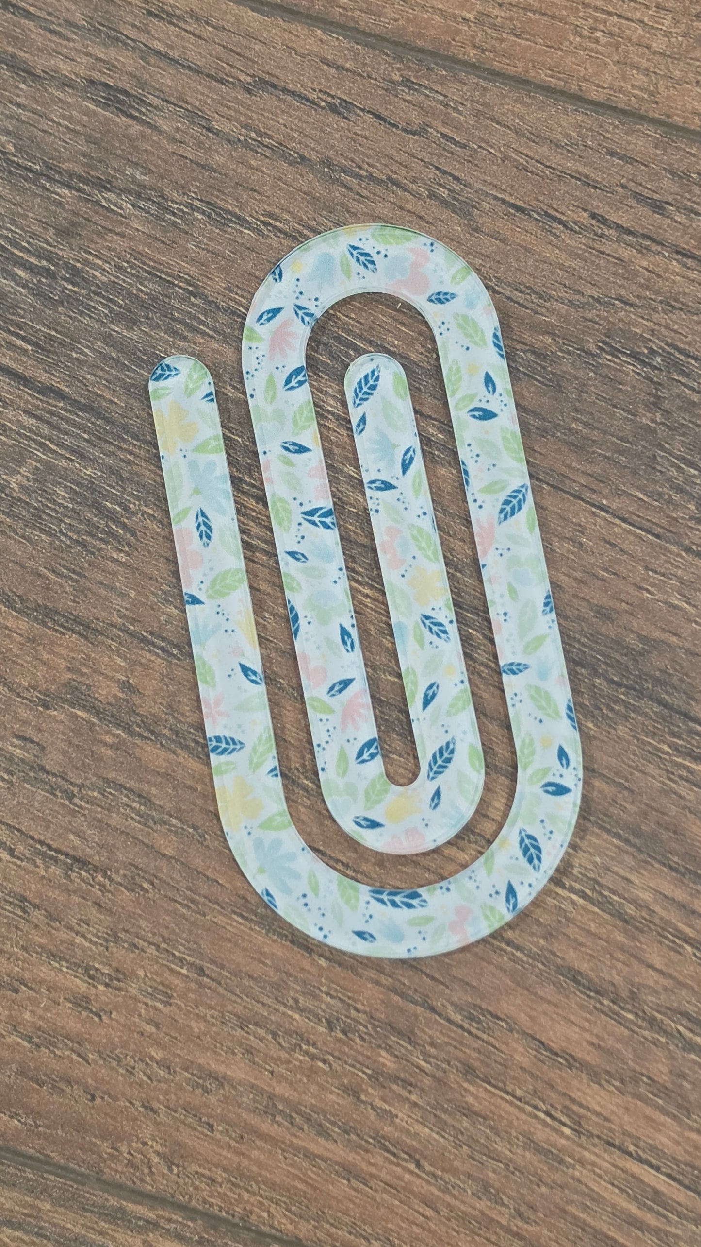Jumbo Acrylic Paperclip Bookmark