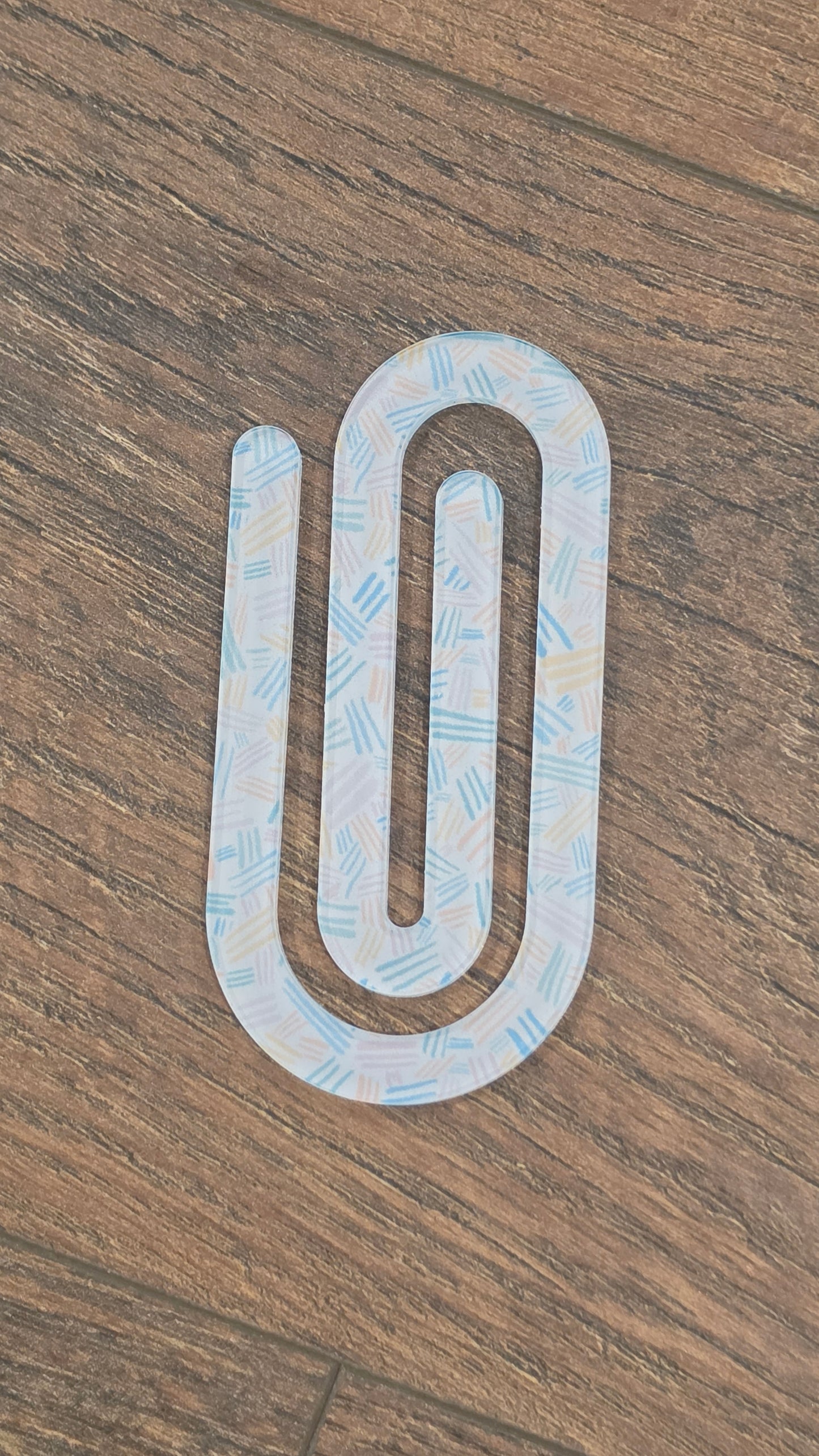 Jumbo Acrylic Paperclip Bookmark